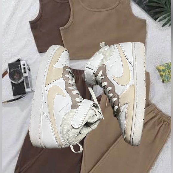 Nike Shoes - NIKE | Nude Palette | Air Force One’s | Womens 8.5 | White | Tan | Brown |